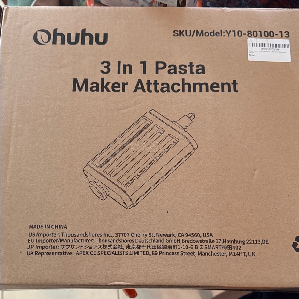 Ohuhu 3 In 1 Pasta Maker Attachment